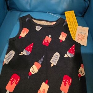 Ice Cream and Popsicle Themed Sleeveless Top